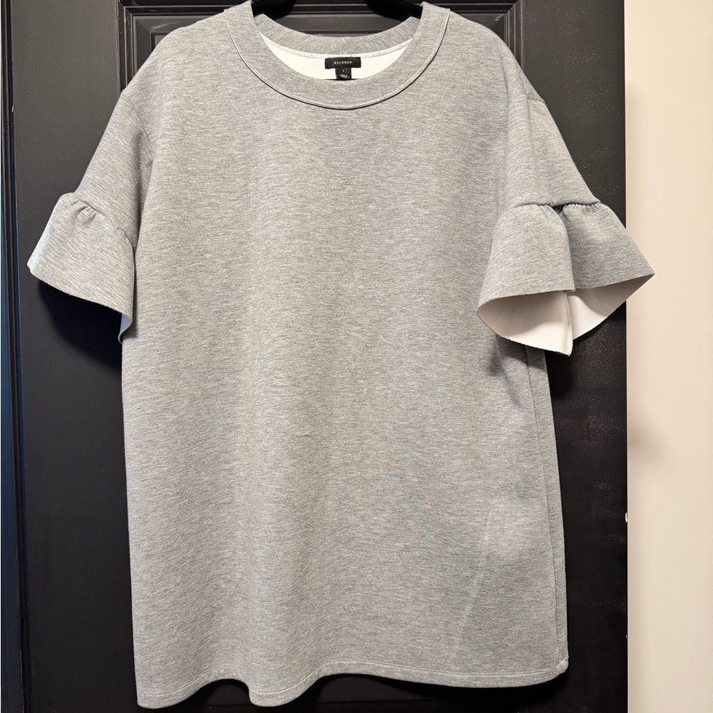 Gray oversized Halogen sweatshirt